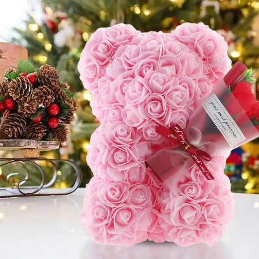 Rozenbeer – Romantische Teddybeer met Rozen als Tijdloos Cadeau voor Liefdevolle Momenten