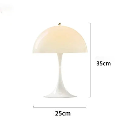 Nordic Deens Design LED Paddenstoel Vloerlamp – Glas & IJzer – 21-30W – Voor Woonkamer, Slaapkamer & Foyer