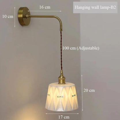 ZenGlow - Japanse Retro Wandlamp met Trekschakelaar