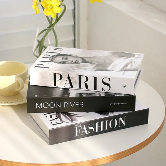 3 stuks mode nep boeken woonkamer decoratie designer boeken