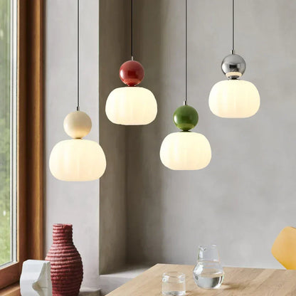 Art Deco Hanglamp – Bauhaus Design – Metaal & PMMA – G9 – Verkrijgbaar in Crème, Chroom, Groen & Rood