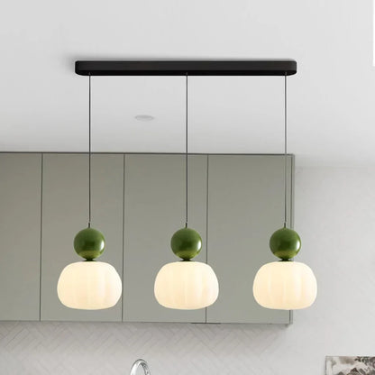 Art Deco Hanglamp – Bauhaus Design – Metaal & PMMA – G9 – Verkrijgbaar in Crème, Chroom, Groen & Rood