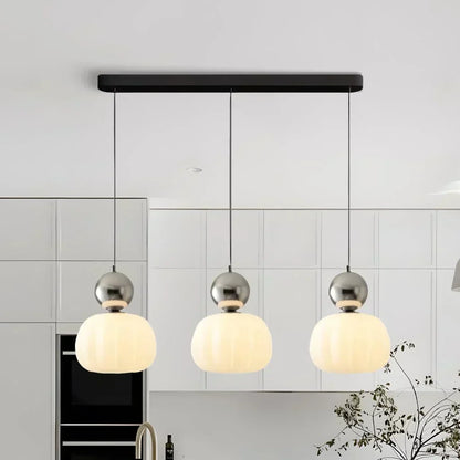 Art Deco Hanglamp – Bauhaus Design – Metaal & PMMA – G9 – Verkrijgbaar in Crème, Chroom, Groen & Rood