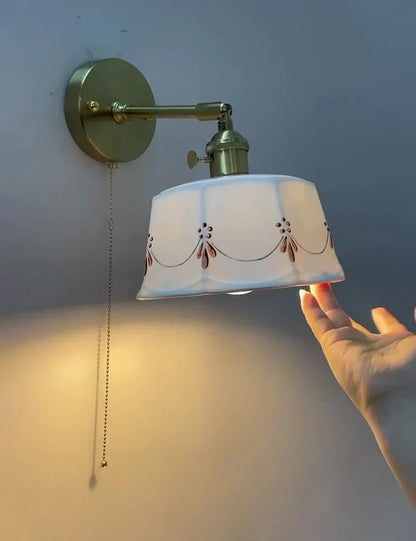 ZenGlow - Japanse Retro Wandlamp met Trekschakelaar