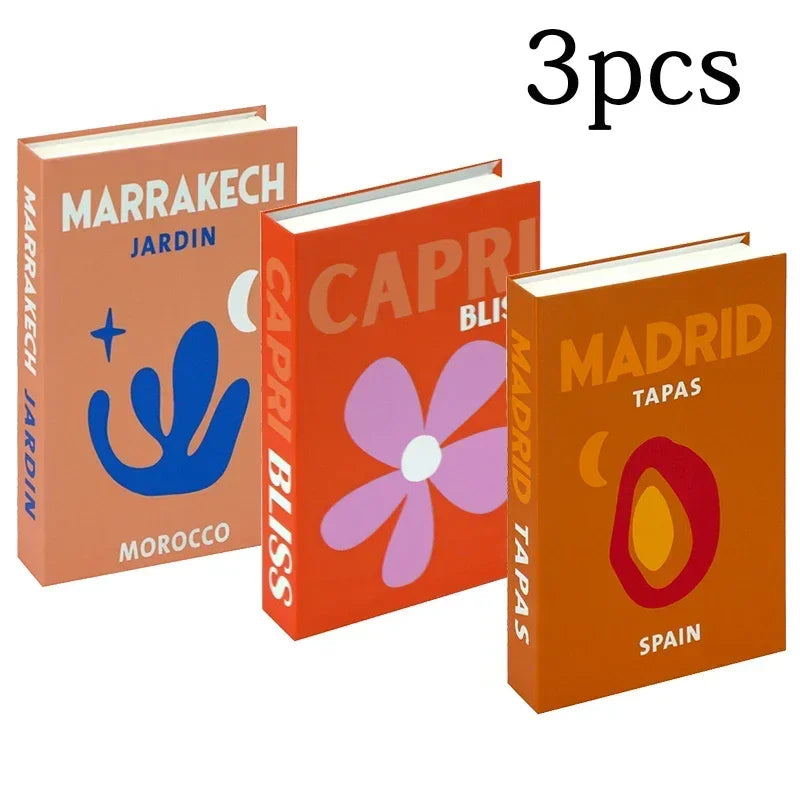 3 stuks mode nep boeken woonkamer decoratie designer boeken