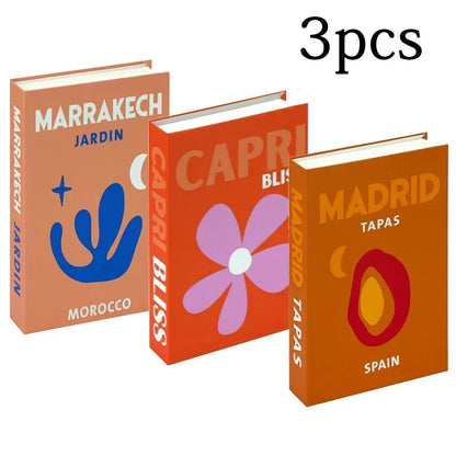 3 stuks mode nep boeken woonkamer decoratie designer boeken