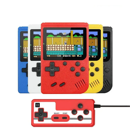 Retro Spelconsole 400 Spellen - 3 Inch Scherm - Oplaadbare Batterij - TV Aansluiting - Draagbare Game Console - Zwart/Wit/Rood/Blauw
