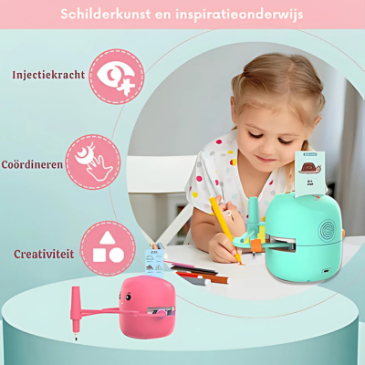 Slimme Tekenrobot Kinderen – Educatief Speelgoed vanaf 3 Jaar – Automatisch Tekenend Robotje voor Creativiteit en Motoriek