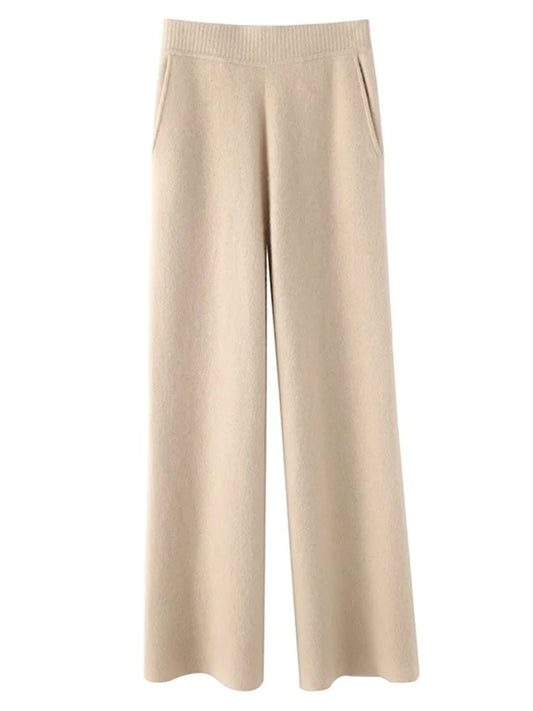 Zachte Kasjmier Damesbroek met Hoge Taille – Comfortabel & Warm voor Winterdagen