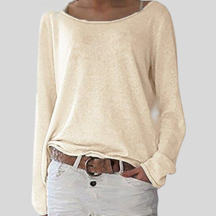 Zachte Elegante Sweater met Ronde Hals