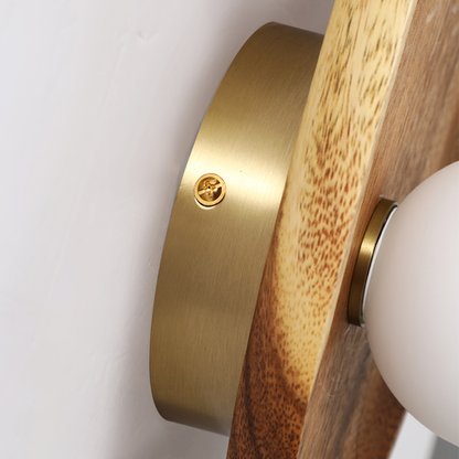 WoodGlo – Minimalistische Wandlamp van Massief Hout met LED Verlichting