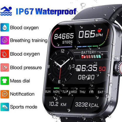 Slimme Gezondheidswatch – Activiteitstracker met Hartslagmeting, Slaap- & Bewegingsanalyse, Waterbestendig met GPS