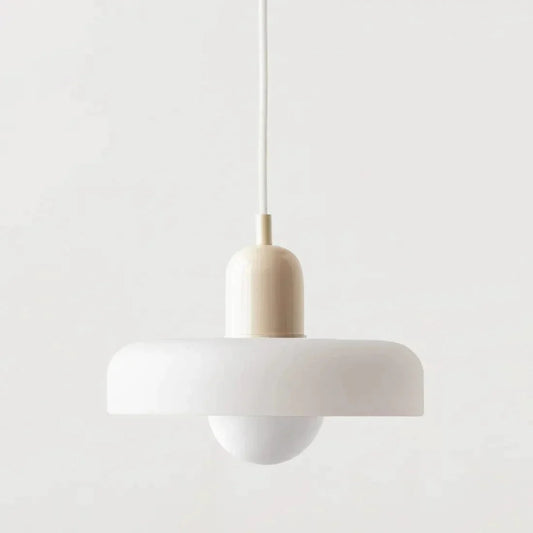 Elegante Vintage Glazen Hanglamp