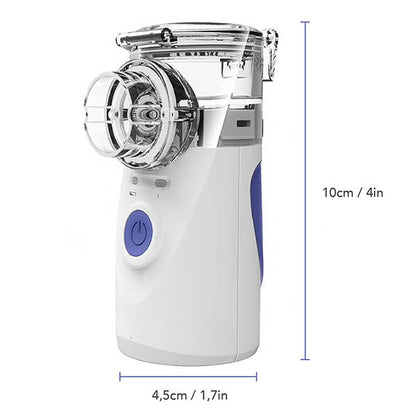 Draagbare Vernevelaar – Stil & Compact Inhalatieapparaat voor Astma, Verkoudheid & Ademhalingsproblemen